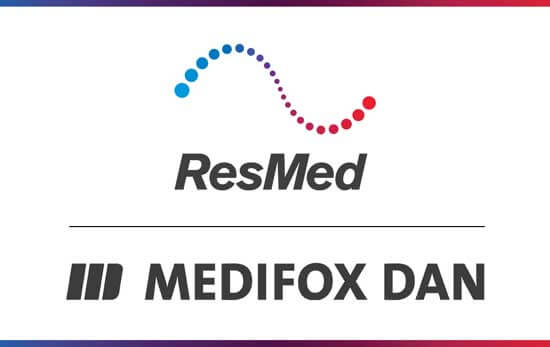 Logo ResMed und MEDIFOX DAN